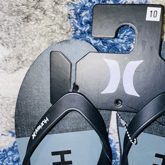 Hurley One and Only Breakwater Flip Flops Sz 10 - Picture 3 of 4
